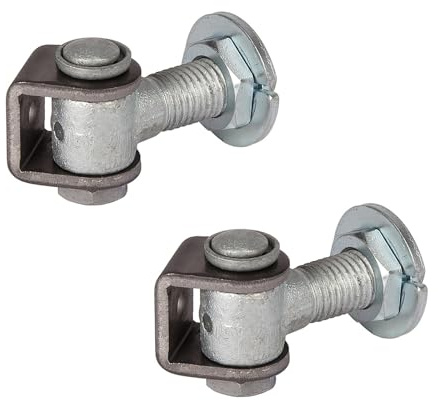 LOCINOX Torband Vandalismusbeständig mit Anschweißmutter G90LR-Z | 1 Paar | Öffnungswinkel 90° für Drehtore bis 150 kg | 300 kg (M16 für Tore bis 150 kg)
