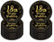 18th Birthday Paper Plates 7”Black and Gold Paper Plates,16Pcs Disposable Tableware Party Plates,Happy 18th Birthday Decorations Plates for Boys,Girls,Him,Her 18th Birthday Party Supplies Table Decor
