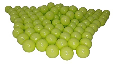 100 Bio Bällebad Bälle aus nachwachsenden Zuckerrohrrohstoffen (8cm Ø, Hellgrün 68)