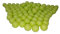 100 Bio Bällebad Bälle aus nachwachsenden Zuckerrohrrohstoffen (8cm Ø, Hellgrün 68)