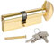 DIDA® 100mm Thumb Turn Euro Cylinder Lock 50T/50 UPVC Barrel Lock with 3 Keys Anti-Pick Anti-Bump Anti-Drill Door Barrel Lock with Key Euro Single Cylinder Lock Barrels High Security BS EN 1303:2005 G
