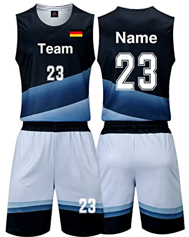 LAIFU Benutzerdefinierte Basketball Trikot Basketball Trikot Herren Individuell Gestaltbar Mit Beliebigem Namen und Nummer