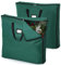 Windyun 2 Pack Christmas Pop up Tree Storage Bag 6ft Large Container with Clear Window Christmas Tree Storage Box with Handles and Dual Zippers for Xmas, 30 x 30 x 4.3 Inch(Green)