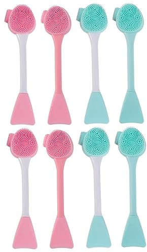 Beaupretty 8 Piezas Cepillo De Limpieza De Mano Cepillo Facial De Silicona Herramienta De Limpieza De Cepillos Herramienta Limpiadora De Poros Gel De Sílice Utensilio Para Aplicar Algo Mini
