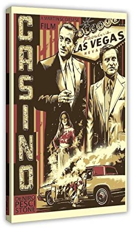 SORECI GoodFellas Martin Scorsese Filmposter 2 Leinwand Poster Wandkunst Dekor Druck Bild Gemälde für Wohnzimmer Schlafzimmer Dekoration Rahmenstil 50 x 75 cm