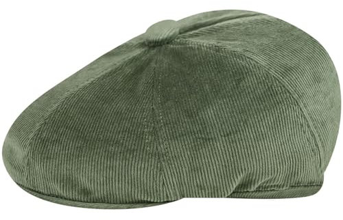Kangol Unisex Schnur Hawker Baskenmütze, Olivgrün, 54