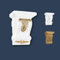 Marbet Design Stuckkonsolen Styropor weiß & gold - Barocke Wandkonsolen Stuck Dekorbau Akanthus Wanddekoration - Renaissance inspirierte Konsole Ornament Gesimse Wand Dekor (K-01 gold)