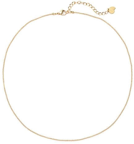 Happiness Boutique Damen Runde Kugelkette | Runde Edelstahl Halskette | Elegante Halskette ohne Anhänger | Modische Kugelkette | Wasserfeste Edelstahl-Kette in Gold - Rosegold, Silber
