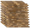 WoStick Piastrelle adesive in metallo, spessore 4 mm, autoadesive, 2024, con metallo spazzolato, 10 fogli