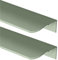 JMCXSM592 2 Stück Möbelgriffe Buntes Kinderzimmer Versteckter Schubladen Knöpfe Schrankgriff Aluminium Profilgriff Türklinken Kleiderschrankgriffe abgerundete Ecke Türgriff (Grün,1200mm)