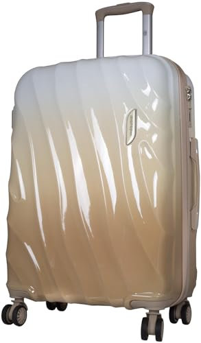 Warenhandel König Hartschalen Koffer Trolley Sossmar mit Dehnfalte und Ombré Farbverlauf - Farbe Grau Braun - Gr. L