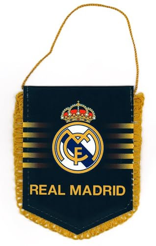 Banderín Real Real - Colección oficial Real Madrid - 13 x 10 cm