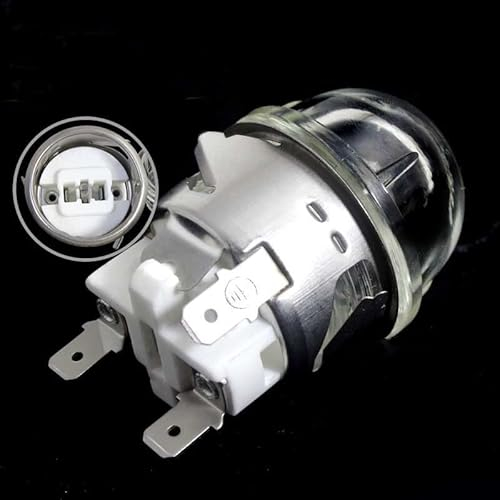 Oven lamp Holder 220V high Temperature Resistant 500℃ G9 Halogen lamp Holder for Oven Dryer with Glass Cover