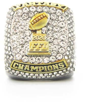MCBEAN 2020 FFL Fantasy Football Jahresmeisterschaftsringe, Rugby-Souvenirs, Sammlerstücke, Schreibtisch-Ornamente, Jungen, Männer, Alumni, Freunde, Fans