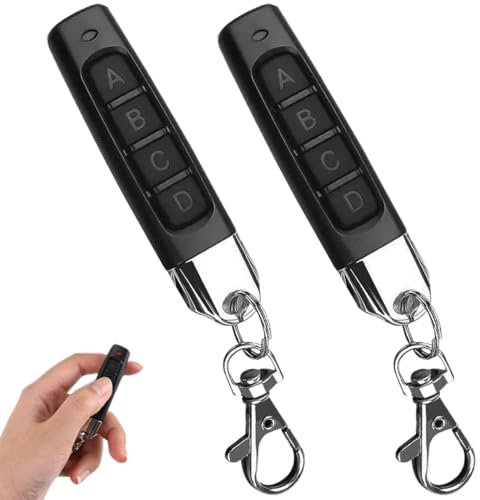 Duplicateur à distance de garage, duplicateur de télécommande 4-en-1 2pcs 433MHz Duplicateur de télécommande Duplicator Duplicator Duplicateur Universal Gate Opender Remote, touche Duplicator