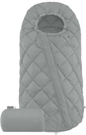 CYBEX Gold Fußsack Snøgga 2, Für Kinderwagen, Für Kinder von 6 Monaten bis 3 Jahren, TOG 4, Warme Füllung, Stone Grey (Grau)