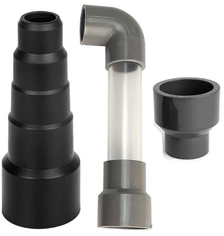 Wet VAC Attachment | Vacuum Hose To PVC Pipe Adapter | Wet VAC Adapter Tool | Compact AC Drain Cleaning Tool | AC Drain Hose Adapter Versatile Compatibility Rubber, PVC For AC Drain Hose