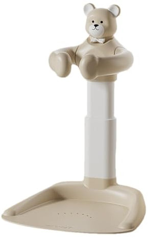 Nbbwwu Support de douche debout pour bébé avec base antidérapante - Support de bain debout - Poignée réglable et portable pour mère