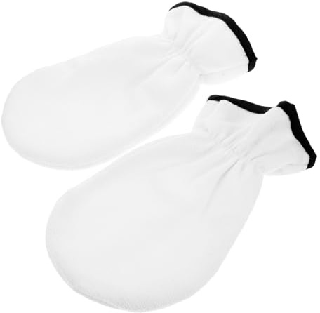 Weiße Paraffinwachs Handschuhe Kordelzug Form, 1 Paar aus Polyester