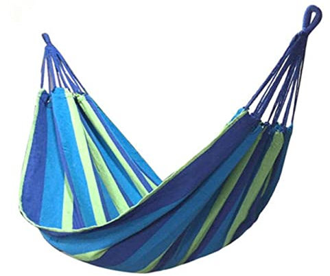 ibasenice Hamaca De Lona Gruesa para Exteriores Hamaca Colgante De Camping con Dos Cuerdas De Sujeción para Columpio Jardín