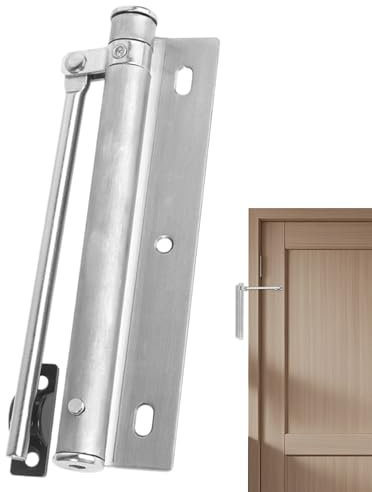 Fermeture de Porte Automatique,Fermeture Automatique en Acier Inoxydable | Armoire Garage Congélateur Véhicule Camping Car Ascenseur