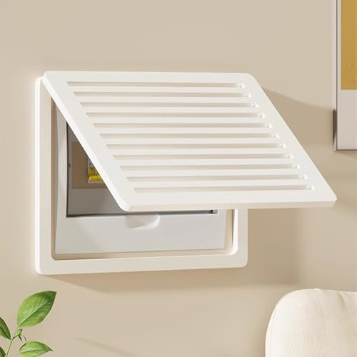 Stromkasten Verkleidung Lamellen Kreative Dekorative Sicherungskastenabdeckungen, Wandbehang-Stanz-Stromverteilungsschalterkasten, PVC-Schutzschalterkastenabdeckung(Style A,40x30cm (15 3/4x11 3/4))