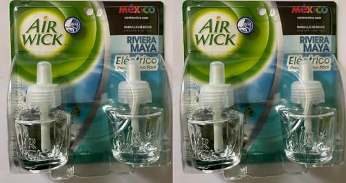 4 X 21ml Air Wick Electrical Plugin Oil Refills - Riviera Maya