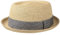 Stetson Robstown Toyo Pork Pie Sonnenhut Sommerhut Strohhut für Damen Herren Sommer (XL (60-61 cm) - Natur)