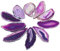 rockcloud 10 PCS Achat Licht Tisch Scheiben, Heilung Kristallen Geoden Steinen, unregelmäßiger Home Dekoration Jewelry Making violett