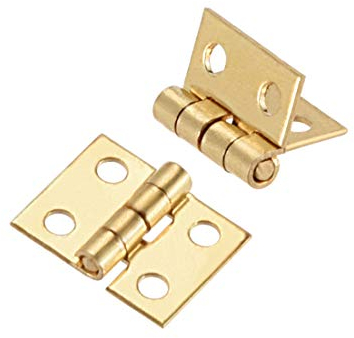sourcing map 10Stücke Schmuck Fall Holzkiste Scharniere Armaturen Golden 0,32Mini
