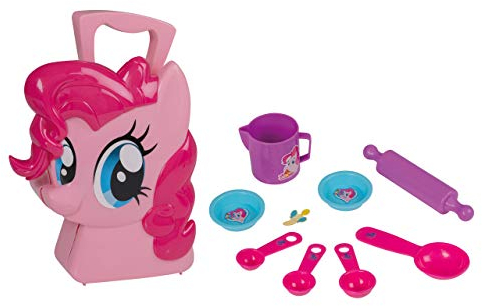 JAMARA 410101 Koffer Pinkie Pie-10-Teiliges Spieleset-Küchenutensillien für kleine Kochmeister, Stabiler und handlicher Tragekoffer, kindgerechte My Little Pony Design, pink