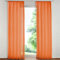 SIMPVALE 2er Set Vorhang durchsichtig Einfarbig Voile-Vorhänge mit Schienenhaken für Gardinen Schlafzimmer Wohnzimmer Balkon, Orange, 140X260 cm