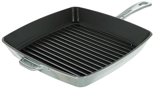 STAUB Poêle à Griller carrée Gris Graphite 30 cm