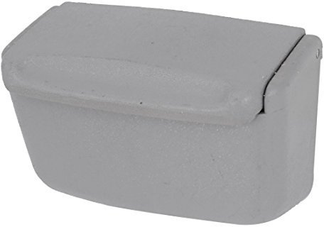 N/A Aschenbecher aus Kunststoff, rechteckig, in Form eines Autos, ohne Zigarette, 10 x 7 x 5 cm, Grau