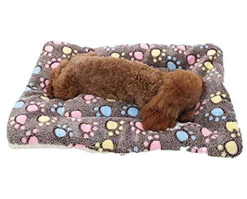Vejaoo Flanelle Douce et Chaude Couverture Chaude, épaisse Couverture de Chien Tapis de Chat XZ006 (49 * 32 CM, Coffee)