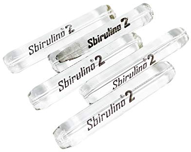 Sbirulino 5-teiliges Angelglas-Set. Tremarella Glas Glasgewichte Bombarden Glasgewicht zum Forellenangeln, Gewicht zum Angeln auf Forellen, Glasbeschwerung für Forellen