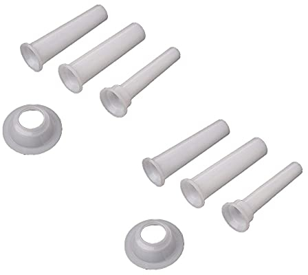 2 Set Sausage Machine Funnel with 3 Tubes & Enema Tube - Meat Grinder Plastic Fittings & Sausage Filling Nozzle for Manufacturing