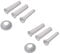 2 Set Sausage Machine Funnel with 3 Tubes & Enema Tube - Meat Grinder Plastic Fittings & Sausage Filling Nozzle for Manufacturing