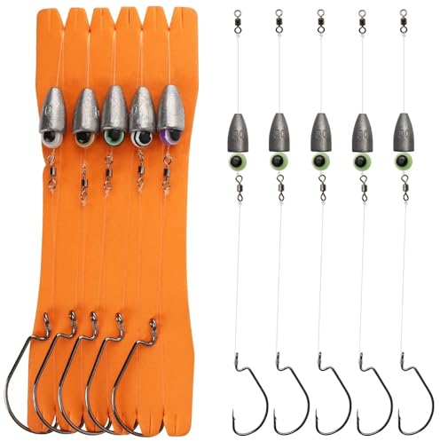 Dovesun Angelsets Angelzubehör Set Carolina Rig Kit für Barschangeln Gewichte Angeln Sinker 30g(1oz)