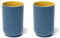 RabyLeo Tasse de 300 ml, gobelets réutilisables incassables, lot de 2 couleurs, gobelet à brosse à dents en plastique de 300 ml, passe au lave-vaisselle (bleu marine et bleu marine)