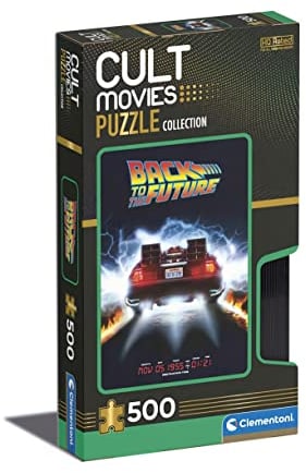 Clementoni - 35110 - Cult Movies Back to The Future - Puzzle 500 Teile ab 14 Jahren, Erwachsenenpuzzle mit Wimmelbild, Geschicklichkeitsspiel für die ganze Familie