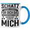 Trendation - Schatz Ich Habe Versucht Für Dich Das Perfekte Geschenk Zu Finden Tasse Geschenk zum Valentinstag Freundin Freund (Blau)