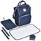 Daliya® PAKMI Wickelrucksack mit Schnullertasche & Wickelunterlage & Wickelunterlagentasche & Schlüsselanhänger - Wickeltasche Mamabag Tasche Rucksack mit viel Stauraum - Marineblau