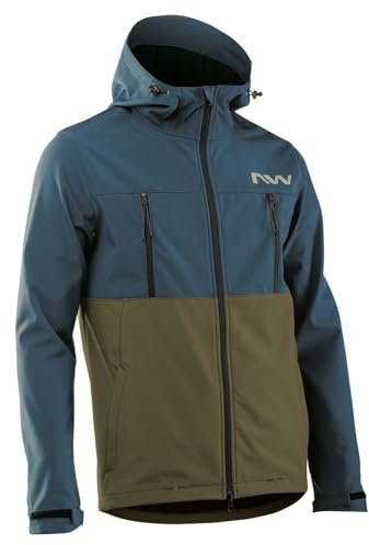 Northwave Herren Easy Out Softshell Jacke, blau, M