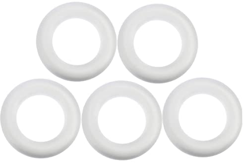 Murezima Styropor -Halbringe, 25 cm 5pcs DIY Schaumgirlanden Ringe, Rundkreis Handwerkskranz für Kunsthandwerk Florale Hochzeitshäuser Dekorationen