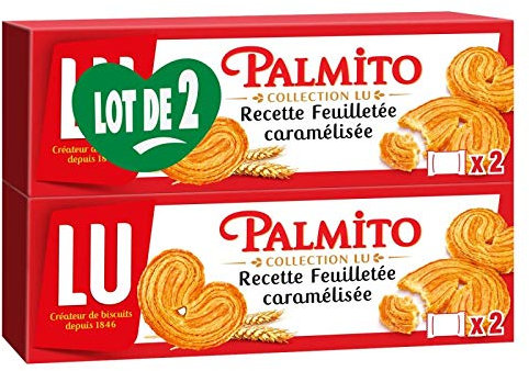 2 X 100G, LU PALMITO, LOT DE 4