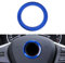 BLINGOOSE Accessoires für BMW Lenkrad Emblem Abdeckung Logo Ring Aufkleber Auto Zubehör Innenraum Dekoration Teile Kompatibel BMW 1 3 5 7er X1 X2 X3 X5 X6 Z3 Z4 Blau Aluminium Legierung
