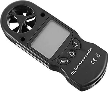 VILLCASE 1stk Windmesser Windgeschwindigkeitsmesser Werkzeuge Zur Messung Der Windtemperatur Luftströmungsgeschwindigkeitstester Windgeschwindigkeitsmessung Barometer Plastik Tragbar