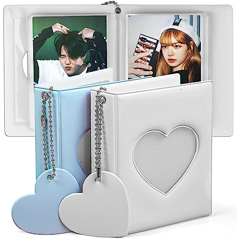 NTGRTY Mini Einsteckalbum, Mini Photocard Binder, Photocards, Fotoalbum Fotokartenhalter, Fotoalbum Klein, Photocard Binder Kpop Mini, 36 Taschen Visitenkartentasche für 3 Zoll Mini Fotoalbum