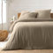 KGS Parure de Lit en Gaze de Coton - 220x240 cm - Plusieurs Coloris (Sable)